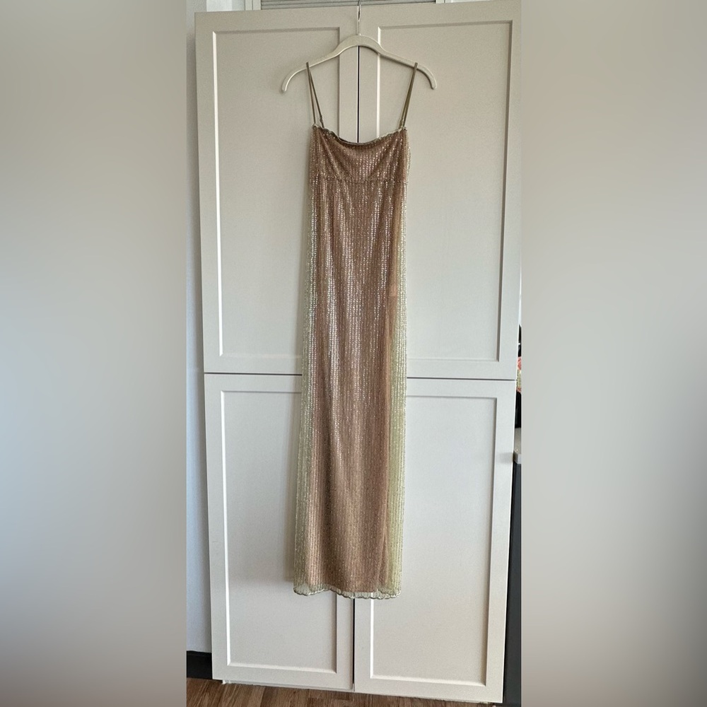 House of CB Strapless Gold Dress - Picture 7 of 15
